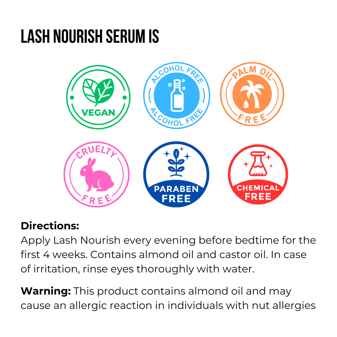 Lash Nourish vippe serum - Vækstaktiverende Serum